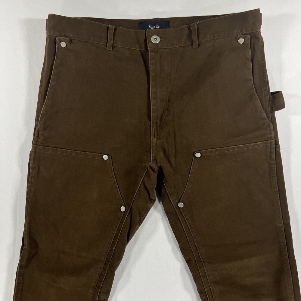 Vuja De Pants Mens M Brown Carpenter Double Knee Ken Ijima Designer